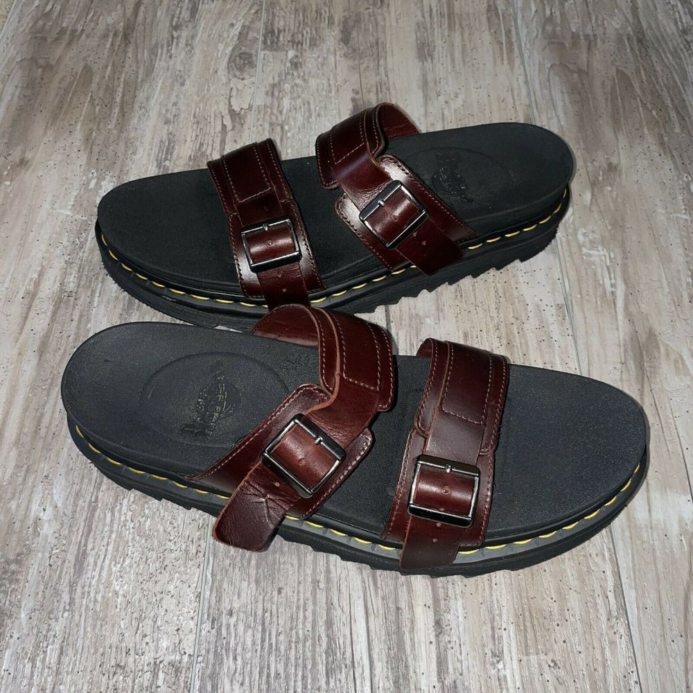 Dr. Martens Unisex Sandals Myles Buckles Straps  Slides Leather Size 12 Doc 